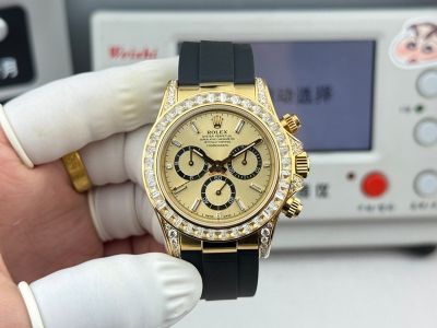 N Factory Rolex Daytona Dandong 7750 Movement 40*12.2mm 904L Steel Gold Watch